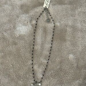 Brosway Chakra Capsule Black Beaded Necklace Silver Tone NWT